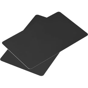 MECCANIXITY Blank PVC Cards Black Plastic Card 14mil for ID Badge Printer, Graphic Quality, Pack of 50