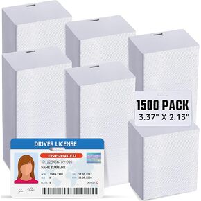 Yexiya 1500 Pcs Blank PVC Cards Bulk ID Badge Printers Cr80 30 Mil Business Cards Credit Cards Fit Most Photo ID Badge Printers Office School(Black,No Slot) in Saudi Arabia