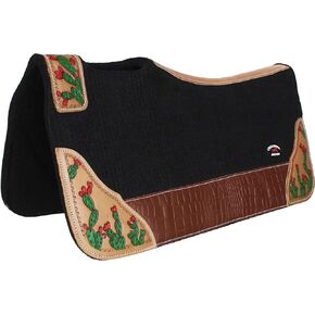 CHALLENGER Horse 32" x 30" Western Contoured Wool Felt Therapeutic Saddle Pad 39218