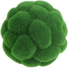 EXCEART Greenery Balls Moss Balls Natural Decorative Green Globes Faux Dried Moss Balls Hanging Balls Vase Bowl Filler for Home Party Weddings Display Decor Props Green 15CM Fake Rocks
