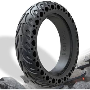 إطار صلب 60/70-6.5، استبدال الإطارات بدون أنبوب 10x2.5 لدراجة Segway Ninebot Max G30P G30LP Gotrax G5 G6 Hiboy Titan Pro MAX3 الكهربائية، 10x2.50-6.5 عجلات خلفية أمامية على شكل قرص العسل 10 بوصة