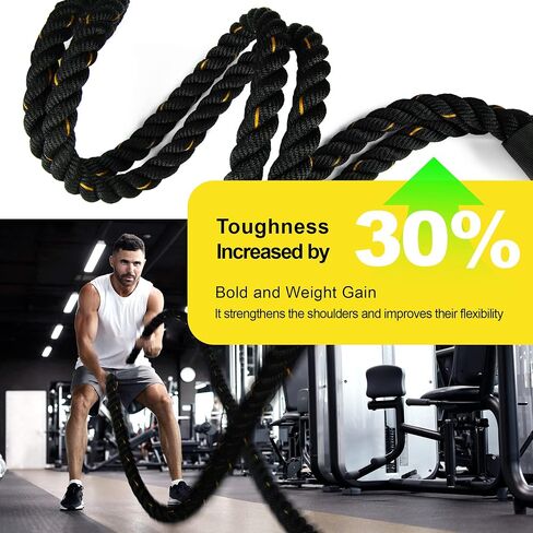 2LB/2.8LB/5LB-10FT Heavy Durable Jump Rope Adult Fitness Weighted Ropes Men and Women Whole Body Muscle Exercise to Improve Strength Endurance Training Sports jumping rope in Saudi Arabia