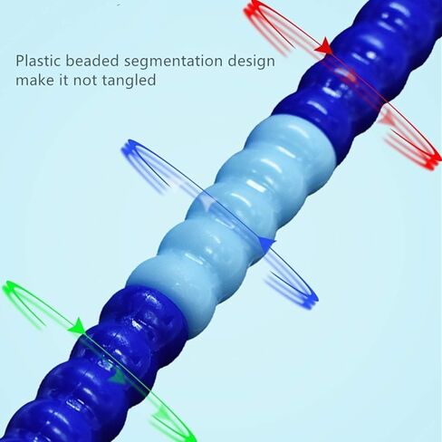 4 قطع من حبل القفز من يوباي للأطفال، تشابك قابل للتعديل - حبل القفز للياقة البدنية المجزأ للفتيات والأولاد والنساء والرجال للحفاظ على لياقتهم، والتدريب، والتمرين، والتمرين المنزلي، 9 أقدام، هدية عيد الميلاد in Kuwait