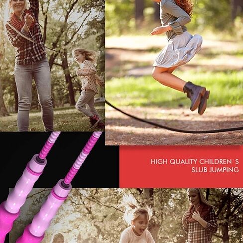 4 قطع من حبل القفز من يوباي للأطفال، تشابك قابل للتعديل - حبل القفز للياقة البدنية المجزأ للفتيات والأولاد والنساء والرجال للحفاظ على لياقتهم، والتدريب، والتمرين، والتمرين المنزلي، 9 أقدام، هدية عيد الميلاد in Kuwait