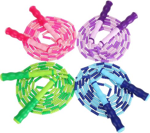 4 قطع من حبل القفز من يوباي للأطفال، تشابك قابل للتعديل - حبل القفز للياقة البدنية المجزأ للفتيات والأولاد والنساء والرجال للحفاظ على لياقتهم، والتدريب، والتمرين، والتمرين المنزلي، 9 أقدام، هدية عيد الميلاد in Kuwait