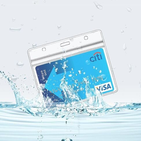 10 عبوات من حاملات شارات الأسماء الأفقية شديدة التحمل ومشابك شارات معدنية مع أشرطة من الفينيل (أفقي 2.3X3.5) in Kuwait