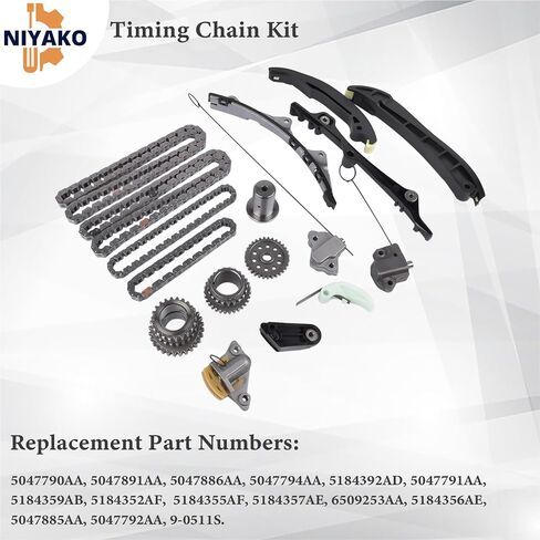 Timing Chain Kit Replacement# 5047790AA 5047891AA 5184352AF 6509253AA Fit 2011-2015 Ram 1500 Grand Cherokee 3.6L Pentastar in Saudi Arabia