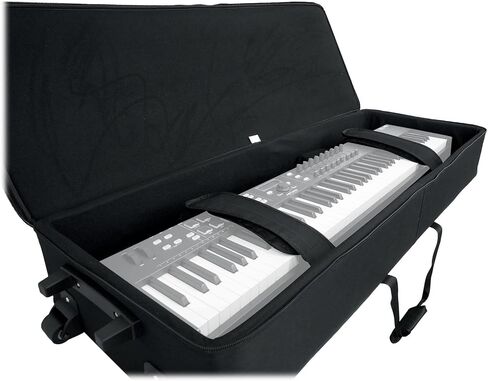 Rockville Rolling Bag 61-Key Slim Keyboard Case w/Wheels+Trolley Handle mit Pocket V2 in Saudi Arabia