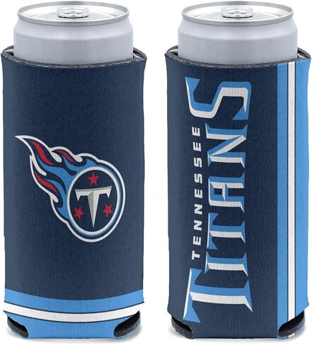WinCraft NFL Tennessee Titans Slim Can Cooler، ألوان الفريق، مقاس واحد in Saudi Arabia