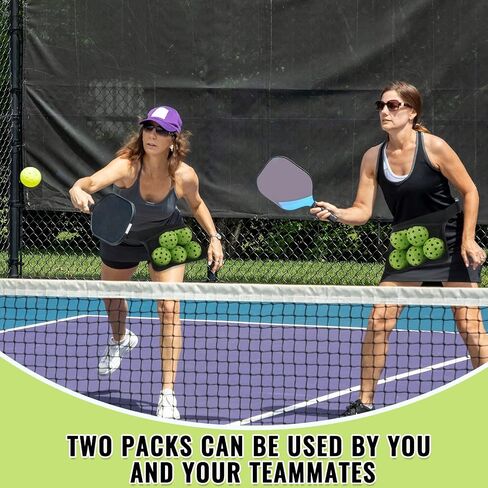 Amylove 2 Pcs Tennis Ball Band Holder Sports Adjustable Mesh Fanny Pack Training Waist Pouch Holder for Women Men Enthusiast Referee Gifts Accessories in Saudi Arabia