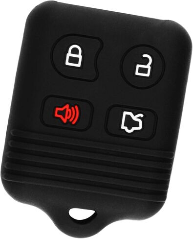 KeyGuardz دخول بدون مفتاح مفتاح السيارة عن بعد فوب الغلاف الخارجي غطاء حماية من المطاط الناعم لفورد لينكولن ميركوري CWTWB1U345 in Saudi Arabia
