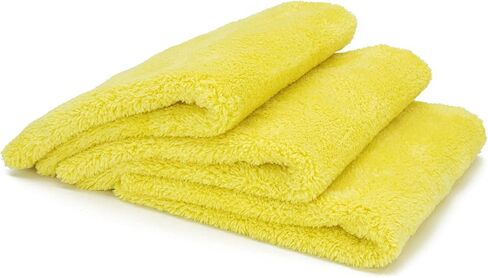 Autofiber [Korean Plush 550] Premium Edgeless Detailing Towels 550gsm (16"x16") Aqua Blue - 3 Pack in Saudi Arabia