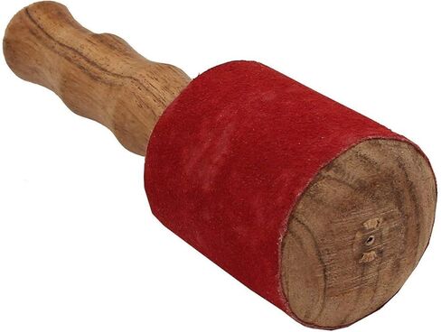 Traditional Tibetan Yoga Hard Wood Singing Bowl Mike Leather Striker Tool Meditation Chakra Healing Prayer Yoga Mindfulness - 1 Pc in Kuwait