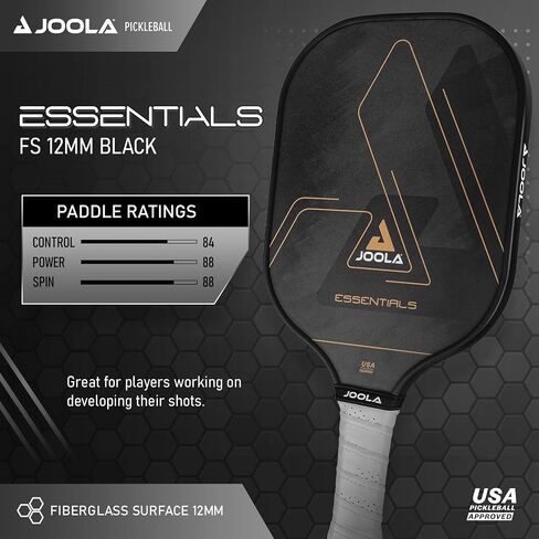 JOOLA Essentials Pickleball Paddles with Reinforced Fiberglass Surface and Honeycomb Polypropylene Core in Saudi Arabia