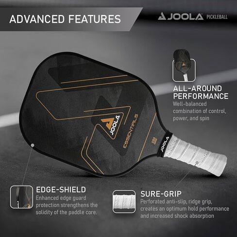 JOOLA Essentials Pickleball Paddles with Reinforced Fiberglass Surface and Honeycomb Polypropylene Core in Saudi Arabia
