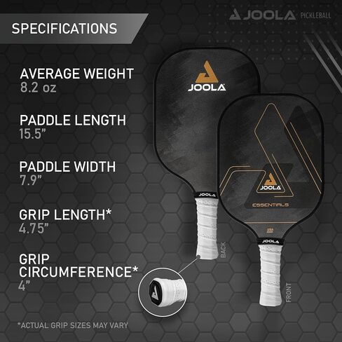 JOOLA Essentials Pickleball Paddles with Reinforced Fiberglass Surface and Honeycomb Polypropylene Core in Saudi Arabia