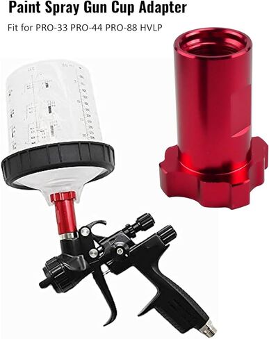 محول كأس مسدس رش الطلاء مناسب لـ PRO-33 PRO-44 PRO-88 HVLP W400LV نماذج مسدس رش داخلي محول أنثى Thread16mm الملعب 1.5 مم للسيارات والسفن ومعدات الأثاث وما إلى ذلك in Kuwait