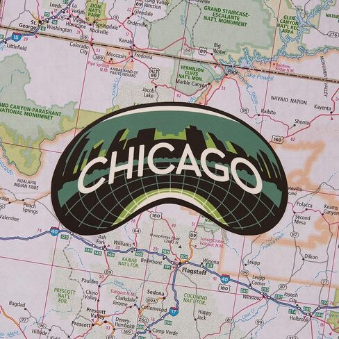 Chicago Sticker - Weatherproof - Chicago Vinyl Sticker - Illinois Home Sticker in Saudi Arabia