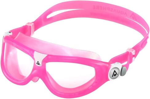 Seal Kid 2 Swim Goggles - Ultimate Underwater Vision, Comfortable, Anti Scratch Lens, Hypoallergenic - Unisex Children, Clear Lens, Pink Frame in Kuwait