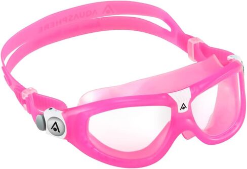 Seal Kid 2 Swim Goggles - Ultimate Underwater Vision, Comfortable, Anti Scratch Lens, Hypoallergenic - Unisex Children, Clear Lens, Pink Frame in Kuwait