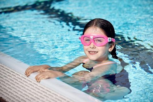 Seal Kid 2 Swim Goggles - Ultimate Underwater Vision, Comfortable, Anti Scratch Lens, Hypoallergenic - Unisex Children, Clear Lens, Pink Frame in Kuwait