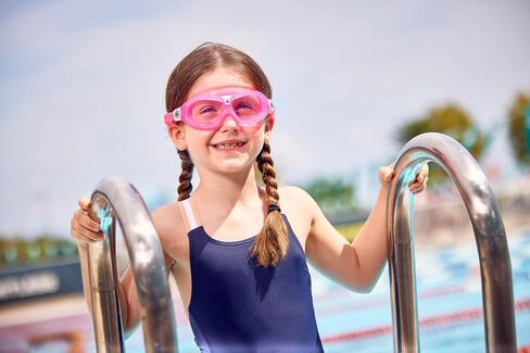 Seal Kid 2 Swim Goggles - Ultimate Underwater Vision, Comfortable, Anti Scratch Lens, Hypoallergenic - Unisex Children, Clear Lens, Pink Frame in Kuwait