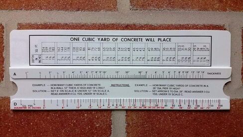 مسطرة تقدير الخرسانة، حاسبة حجم 200 ياردة in Kuwait