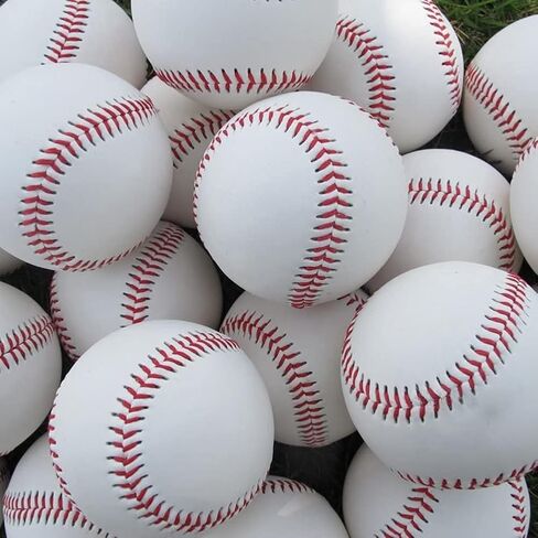 البيسبول، كرات البيسبول للتدريب على الكرات اللينة، كرات ناعمة مغطاة بالجلد مقاس 9 بوصات، لضرب الشباب/الأطفال، اللعب في الميدان، الضرب، الرمي، التدريب، التدريب على منافسات ألعاب الفريق in Kuwait