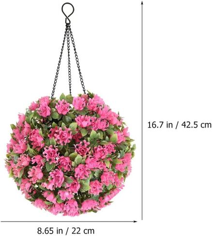 معلقة الكرة توبياري مع أضواء LED الشمسية خشب البقس توبياري زهرة الكرة مصباح نبات البقس الاصطناعي مع أضواء LED لتزيين الحديقة في الهواء الطلق in Kuwait