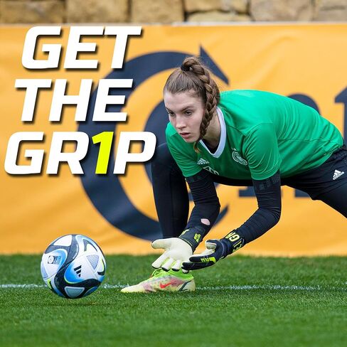 GRIPMODE Ultra Hybrid Goalkeeper Gloves Adult and Child with Griptec® Latex Lining I Suitable in All Weather I Football Goal Protection for Children, Teenagers & Adults in Kuwait