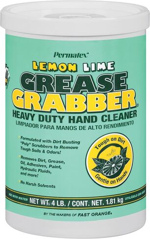 Permatex 13106 Grease Grabber Heavy Duty Lemon Lime Hand Cleaner, 4 lbs. in Saudi Arabia