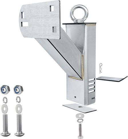 Stake Pocket Spare Tire Carrier Mount, Stainless Steel Material Boat Trailer Carrier Bracket, Fits Most 4 & 5 & 6 Lugs Wheels on 4", 4.25''，4.5'', 4.75'', 5" or 5.5"Bolt Patterns in Kuwait