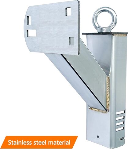 Stake Pocket Spare Tire Carrier Mount, Stainless Steel Material Boat Trailer Carrier Bracket, Fits Most 4 & 5 & 6 Lugs Wheels on 4", 4.25''，4.5'', 4.75'', 5" or 5.5"Bolt Patterns in Kuwait