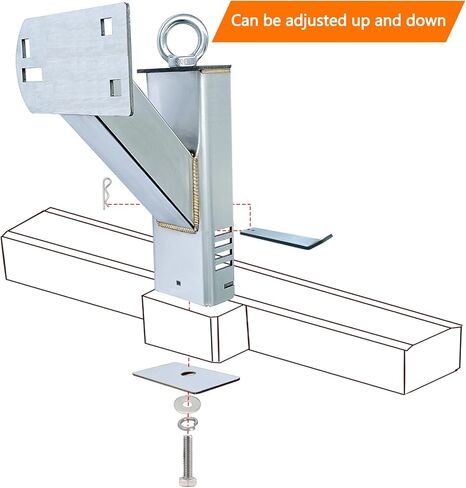 Stake Pocket Spare Tire Carrier Mount, Stainless Steel Material Boat Trailer Carrier Bracket, Fits Most 4 & 5 & 6 Lugs Wheels on 4", 4.25''，4.5'', 4.75'', 5" or 5.5"Bolt Patterns in Kuwait