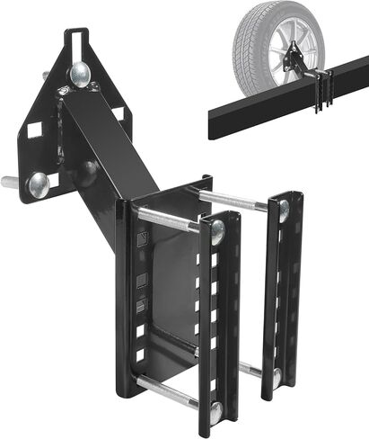 Spare Tire Carrier,Heavy Duty Trailer Spare Tire Mount,Car Accessories Spare Tire Mount for Utility Trailer,Fits 4 & 5 & 6 & 8 Lugs Wheels on 4",4.25",4.5",4.75",5",5.5",6",6.5" Bolt Patterns in Saudi Arabia