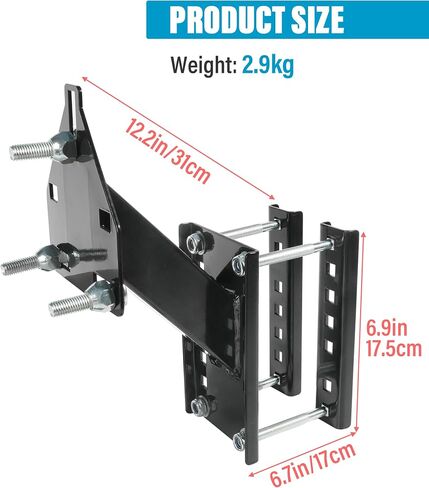 Spare Tire Carrier,Heavy Duty Trailer Spare Tire Mount,Car Accessories Spare Tire Mount for Utility Trailer,Fits 4 & 5 & 6 & 8 Lugs Wheels on 4",4.25",4.5",4.75",5",5.5",6",6.5" Bolt Patterns in Saudi Arabia