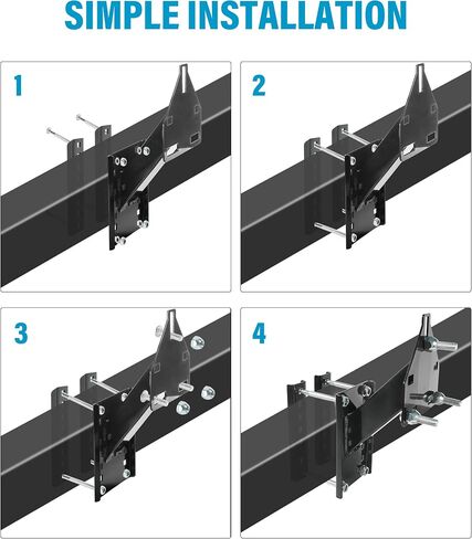 Spare Tire Carrier,Heavy Duty Trailer Spare Tire Mount,Car Accessories Spare Tire Mount for Utility Trailer,Fits 4 & 5 & 6 & 8 Lugs Wheels on 4",4.25",4.5",4.75",5",5.5",6",6.5" Bolt Patterns in Saudi Arabia