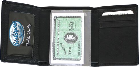 Siskiyou Sports Deluxe Leather Tri-fold Wallet in Saudi Arabia