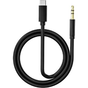iPhone 16 Aux Cord,USB C to 3.5mm Audio Aux Jack Cable,Type C to 3.5mm Headphone Car Stereo Cord Compatible with iPhone 16/16 Pro/16 Pro Max/15/15Pro/15Pro Max,iPad Pro to Car,Speakers(3FT/Black)