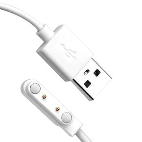 كابل الشحن المغناطيسي USB لـ Cosmo Jrtrack 2 Kids Smartwatch ، White