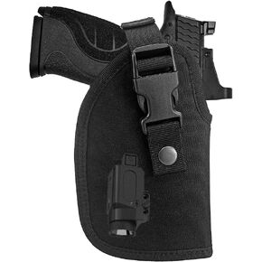 Molle Outside Waistband Gun Holster Optic Ready Holster Compatible with Medium Full Size Handgun with Laser Light Mounted