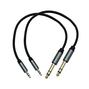 Seadream 3.5mm to 6.35mm Stereo Audio Cable 1Feet ; 2Pack 1/4" Male to 1/8" Male TRS Bidirectional Stereo Audio Cable Jack for Guitar, iPod, Laptop, Home Theater Devices, Speaker and Amplifiers