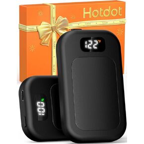 Hand Warmers Rechargeable 2 Pack, 6400mAh Electric Hand Warmers, AI Smart Chips 20Hrs Long Safe Heat, Portable Pocket Heater, Outdoor Camping Hunting Golf Accessories