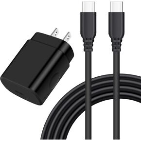 USB C Samsung Super Fast Charger Block,25W Rapid Phone Wall Charging Box Type C to C Cable 6FT Cord for Samsung Galaxy S25 Ultra A14 A13 5G,A03s A54 A15 S24 S21 FE,S23 S22+,S22 S20 S10 A53 A12 A33 A52