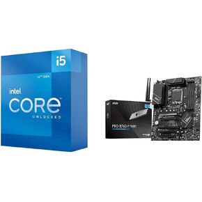 Intel Core i5-12600K Desktop Processor + MSI PRO B760-P WiFi ProSeries Motherboard