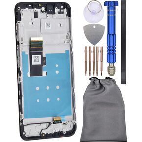 Complete Screen Display Touch Replacement with Screen Frame for Motorola Moto G23 XT2333-1 Black 6.5"