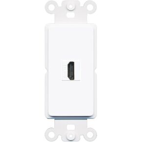 RiteAV - HDMI Port Wall Plate Decorative (Rocker) White