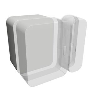 Simplisafe Entry Sensor Spacer | Door Sensor Riser for Simplisafe | Easy Install Mounting Kit with 3M Adhesive (1 inch - 1 Pack)