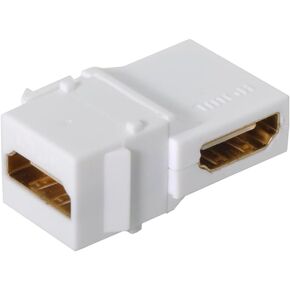 chenyang HDMI Keystone Jack Adapter 90 Degree Right Angled HDMI 1.4 Snap-in Female to Female Keystone Jack Coupler Adapter for Wall Plate