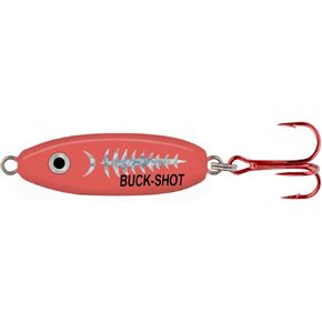 Northland Tackle Buck-Shot Coffin Spoon / 1.5" / 1/4 OZ - #8 HK/Super-GLO EXO RED